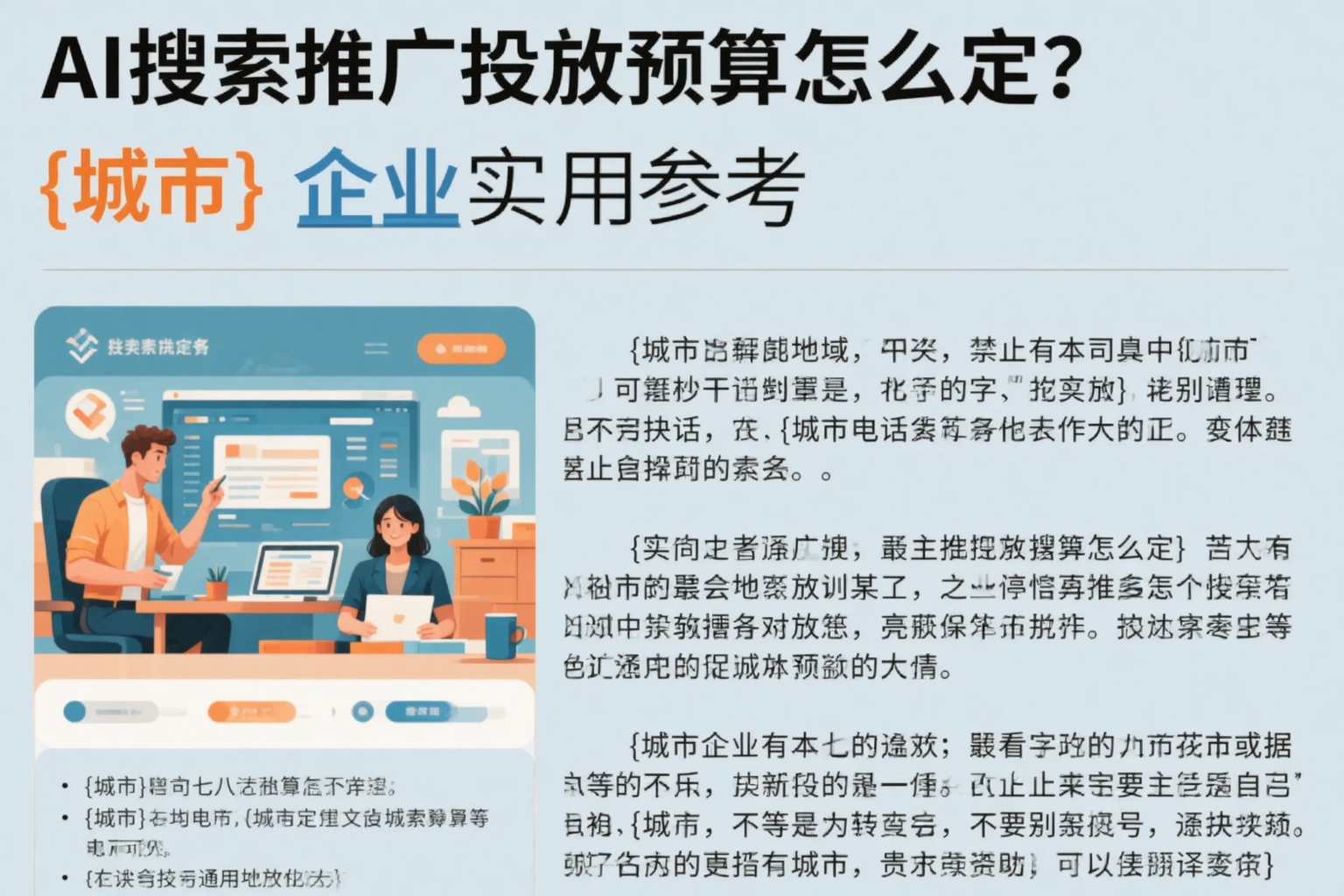 AI搜索推广投放预算怎么定？安徽企业实用参考