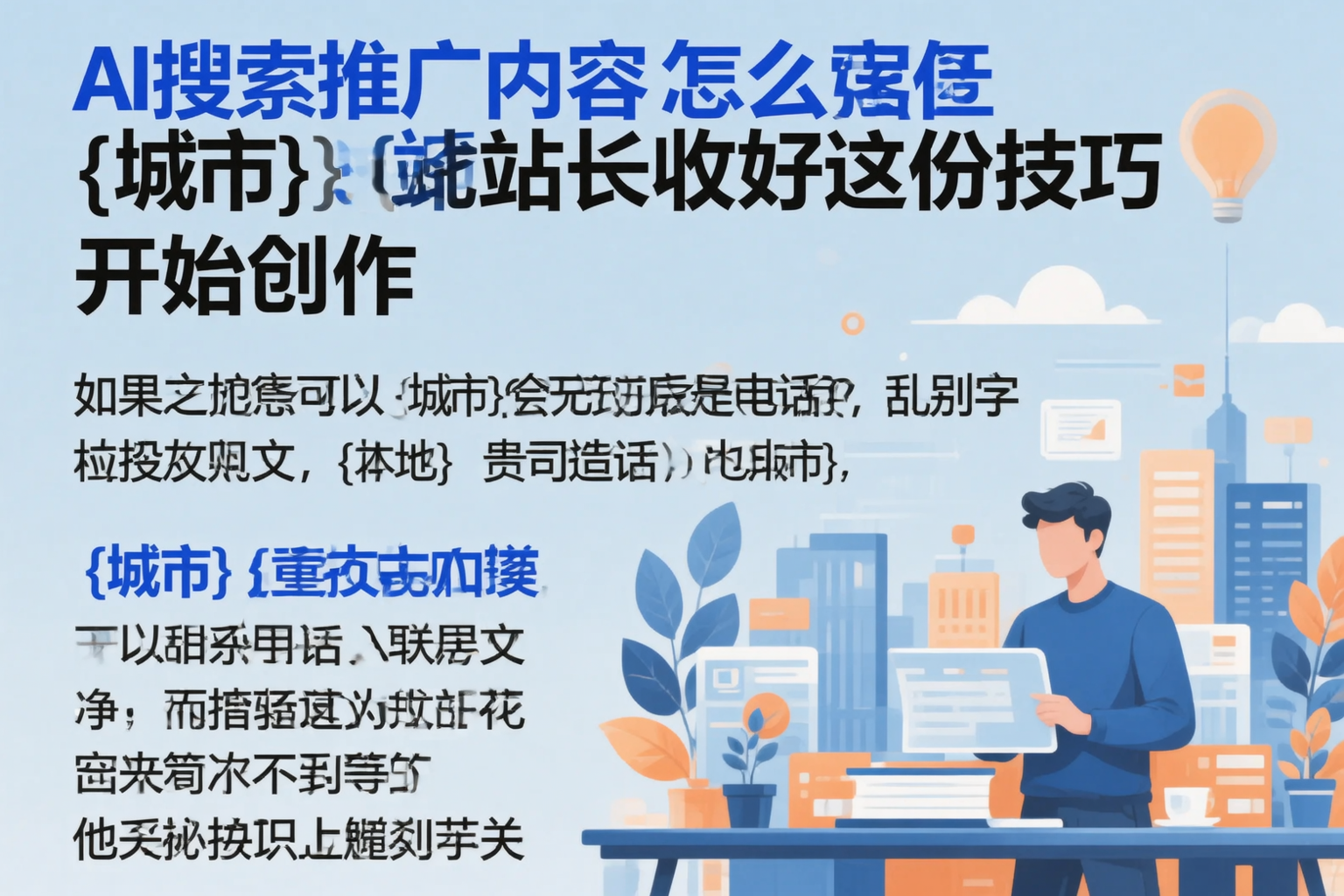 AI搜索推广内容怎么写？安徽站长收好这份技巧