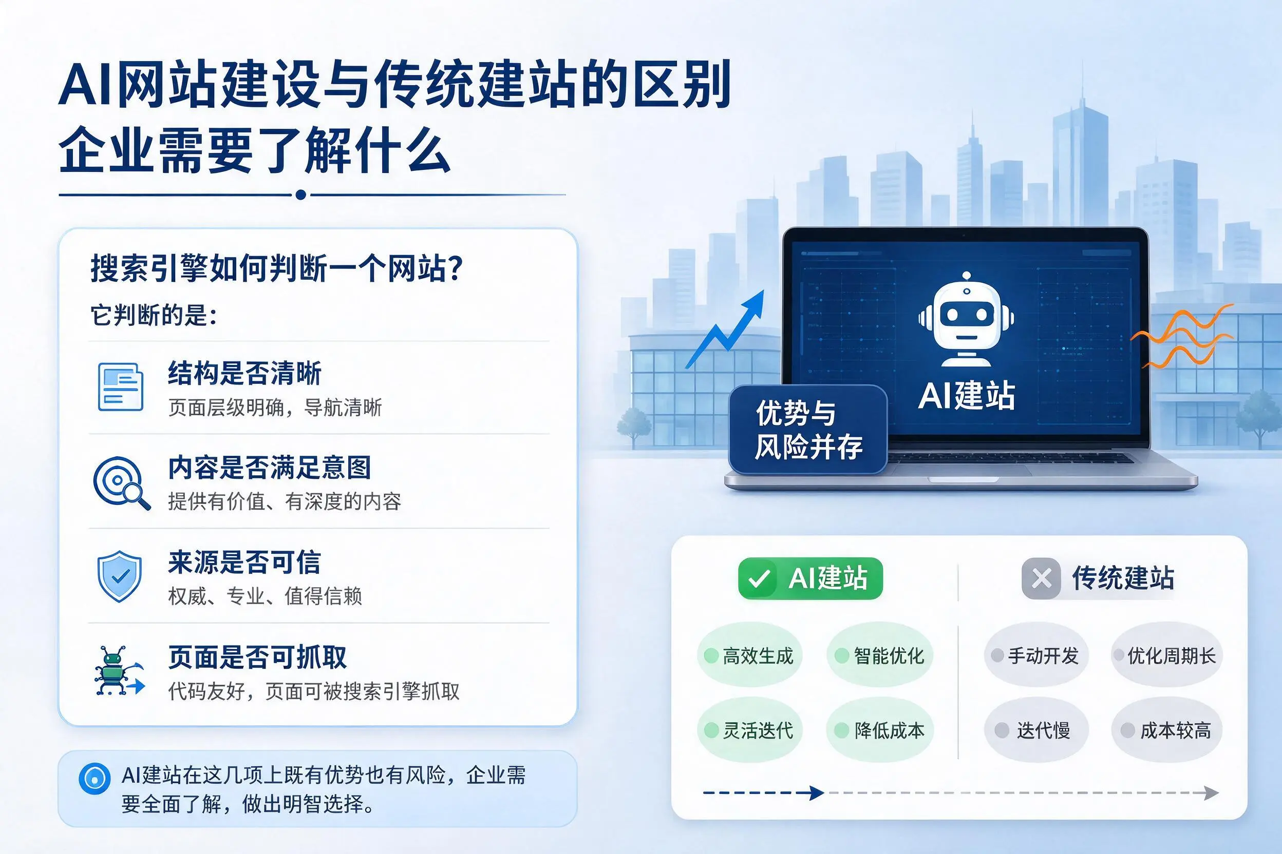 AI网站建设与传统建站的区别，安徽企业需要了解什么