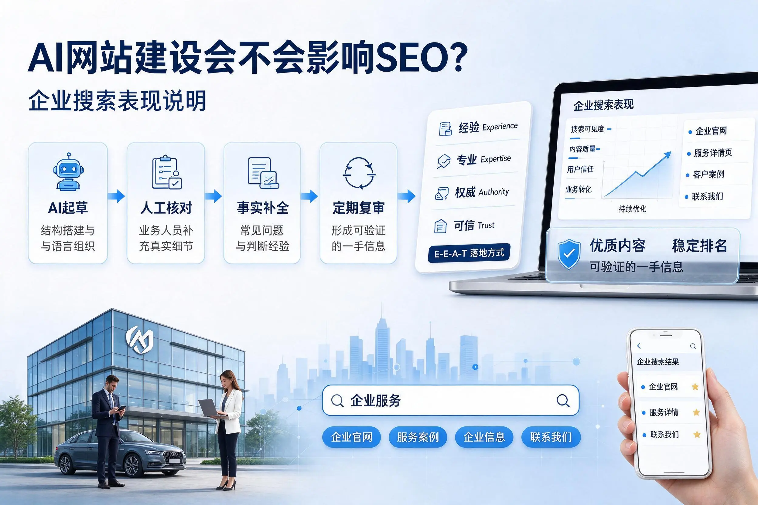 AI网站建设会不会影响SEO？安徽企业搜索表现说明